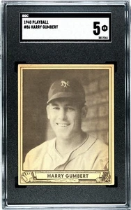 SGC 5 - 1940 Play Ball # 86 Harry Gumbert New York Giants - Imagen 1 de 3