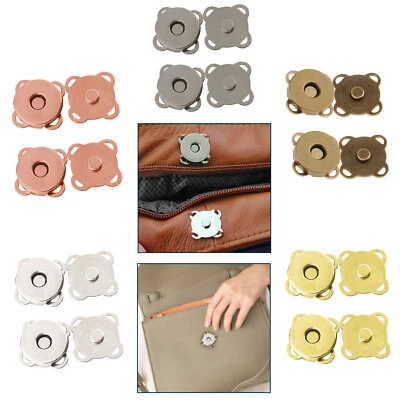 ARTANDCRAFTSLONDON Magnetic Buttons Snaps Fasteners Clasp Handbag Bag Making Leathercraft 18mm/14mm
