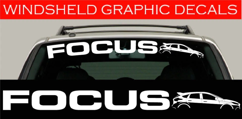 Novo banner adesivo para pára-brisa Ford Focus - Imagem 1 de 1
