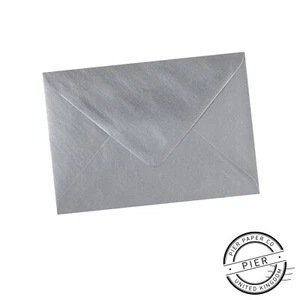 C7 Silver 100gsm Wedding RSVP Invite Envelopes 81mm x 113mm - Pier Paper Co.
