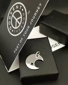 Colgante de plata esterlina 925 con dije de media luna y estrella + caja de regalo Reino Unido - Imagen 1 de 2