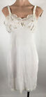 Aristocraft Vintage Full Length Slip Ivory Off White Embroidered Bows NEW NWT