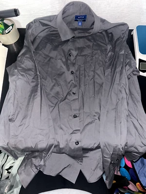 Camisa social cinza escuro "Apt.9" - Imagem 1 de 2