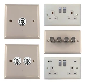 G&H Spectrum Plate Matt White SFW2-PC Light Switches, Plug Sockets, USB, Toggles - Picture 1 of 43