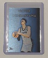 Victor Wenbanyama Platinum Plated Signed San Antonio Spurs Rookie Card 1/1