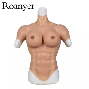 Roanyer Realistici Seno in Silicone con Muscolo per Travestito Drag Queen - Foto 1 di 13