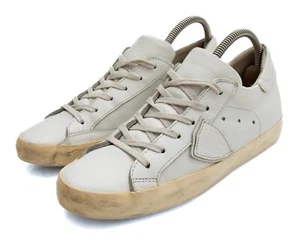 PHILIPPE MODEL PRSX White Leather Sneakers Size: 8 - Picture 1 of 7