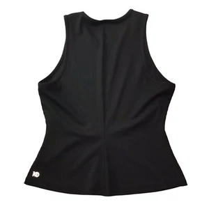 Tentree Black Tank Top, Ribbed Texture, Size Women's Large. Fitted - Picture 1 of 16