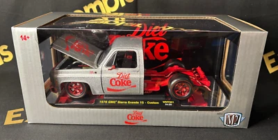 M2 Machines Walmart 1/24 Diet Coke CHASE 1976 GMC Sierra Grande 15 40300-WMTS01 - Image 1 of 4