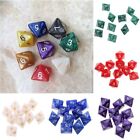 10Pcs/set 8-sided Polyhedral Dice D8 Colored Game Dice DND Dice  TRPG DND