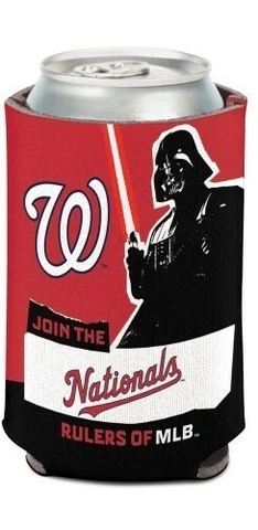 Washington Nationals MLB Can Holder Cooler Bottle Sleeve Star Wars Darth Vader Cover
