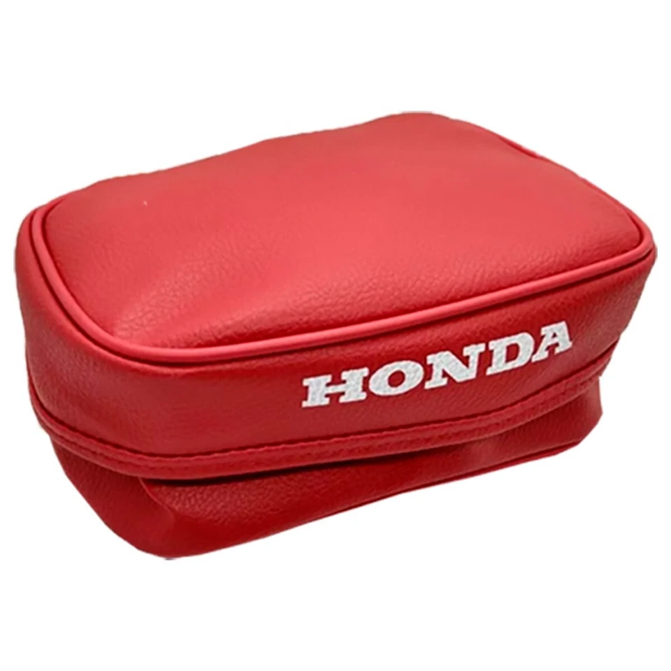 🚩 Rear fender bag for Honda xr200 xr250 xr400 xr600 xr500 xr650 red leather - Image 1 of 4