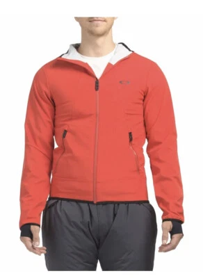 New Oakley mens red midlayer jacket softshell XL Built In Wrist Gaiters Thumb - Image 1 of 4