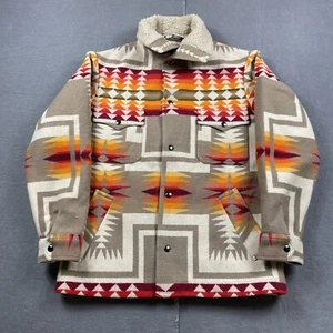 VTG Pendleton Jacket Mens 38 High Grade Western Native Chief Joseph Aztec 70s - Picture 1 of 16