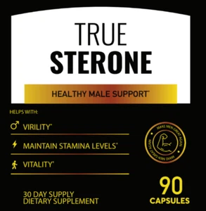 True Sterone Male Health to Boost T-Level and Performance -60 Capsules Authentic - Picture 1 of 1