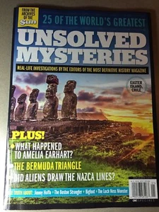 25 OF THE WORLD'S GREATEST UNSOLVED MYSTERIES 2018 MAGAZINE NEW - Imagen 1 de 3