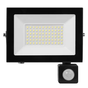 50W LED Fluter mit Bewegungsmelder Scheinwerfer Außen Kaltweiß Strahler Lampe - Bild 1 von 11