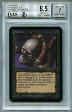 MTG Alpha Deathlace BGS 8.5 NM-MT+ BAS 7 Signed Magic card Amricons 3495