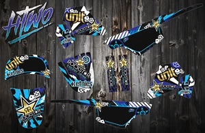 PW50 GRAPHICS MOTOCROSS MX DECAL KIT PEEWEE 50 PW 50 STICKER GRAPHIC KIT - Picture 1 of 4