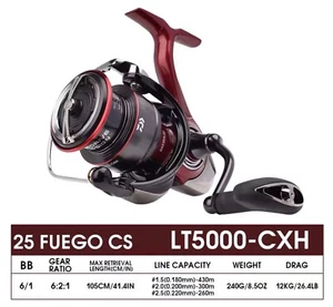 Fishing Reel 2025 New DAIWA FUEGO LT5000-CXH Sea Saltwater Freshwater Reel - Picture 1 of 24