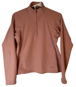 Patagonia W's Capilene Expedition Weight Fleece Womens Med 1/4 Zip Tea Rose Pink - Picture 1 of 9