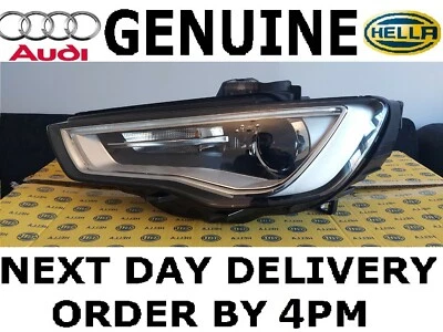 Genuine Audi A3 8V Adaptive AFS Bi-Xenon Hella Headlight Left Passenger 2012-16 - Image 1 of 4