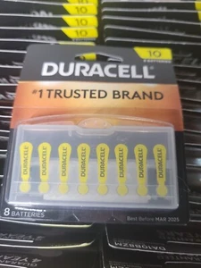 304 Duracell Size 10 Hearing Aid Batteries Lot 1.45V EXP 03/2025 - Picture 1 of 2