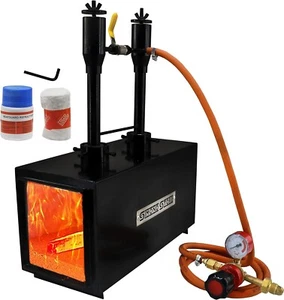 Forgia Propano Propano Doppio Bruciatore 2600F Rated Fabbro Strumento per Coltelleria - Foto 1 di 9
