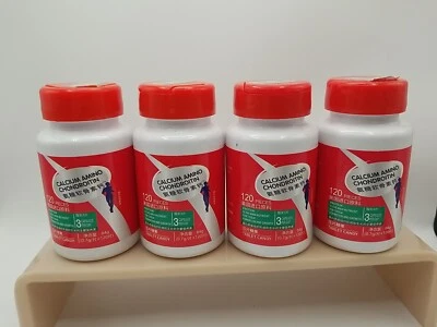 Lote de 4 aminocondroitina cálcio saúde das articulações 120 cápsulas NOVO validade 2026  - Imagem 1 de 2