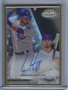 2018 IAN HAPP TOPPS GOLD LABEL ROOKIE RC FRAMED ON CARD AUTO 33/75 CARD # FA-IH