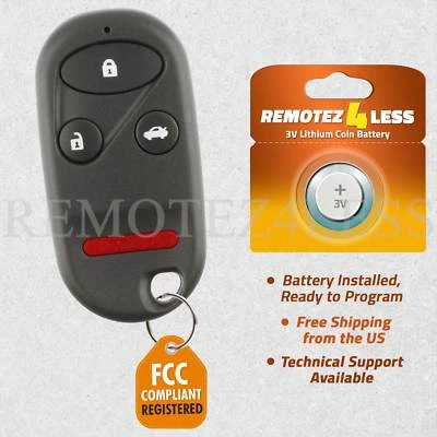 Replacement for Acura CL Integra Keyless Entry Remote Car Key Fob - Изображение 1 из 4