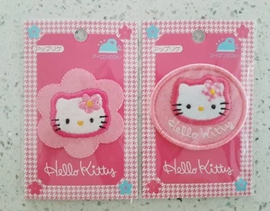 Vintage 2-Packs Hello Kitty Iron on Patches SANRIO SERIES from Sanrio Japan Made - Picture 1 of 2