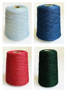 Italian Viscose - Lurex Knitting Yarns, 10.6 oz / 300 grams Cone - Picture 1 of 5