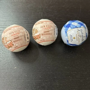 Bath & Body Works Bath Fizzy Badebomben gezuckertes Snickerdoodle & Gingham neu - Bild 1 von 6
