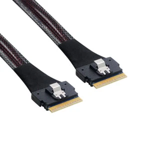 PCI-E Slim Line to SFF-8654 Slim SAS  Target Cable 50cm PCIE SSD PCI-E Cable - Picture 1 of 8