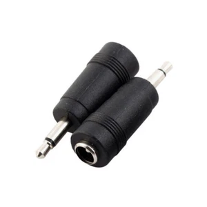 2PC 3.5mm Male to 5.5mm x 2.1mm Female DC Power Adapter Connector Jack - Picture 1 of 3
