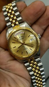 Authentic West End Watch Co. Automatic President Day Date Swiss Men's Mint Retro