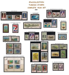 TURKEY 1990, COMPLETE YEAR SET, TURKISH STAMPS, MNH - Picture 1 of 1