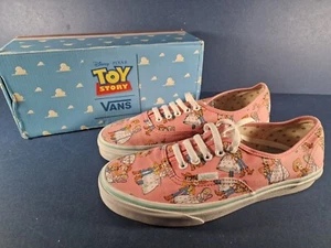 Disney TOY STORY VANS Pink Bo Peep & Woody Trainers - RARE & BOXED - UK Size 8 - Picture 1 of 7