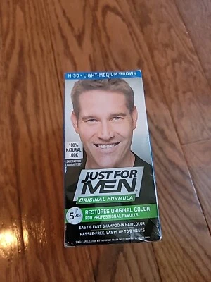 Lote De 3 Solo Para Hombre Fórmula Original Color De Cabello Marrón Claro Medio H-30 Foto 1 de 4