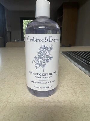 Crabtree & Evelyn NANTUCKET BRIAR Bath & Shower Gel 16.9oz RARE DISCONTINUED - Image 1 of 2
