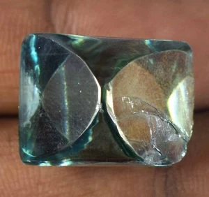 Diamante CVD sfuso H-I verde fantasia 47,30 ct/20 mm VVS1 chiarezza sfaccettatura certificata - Foto 1 di 8