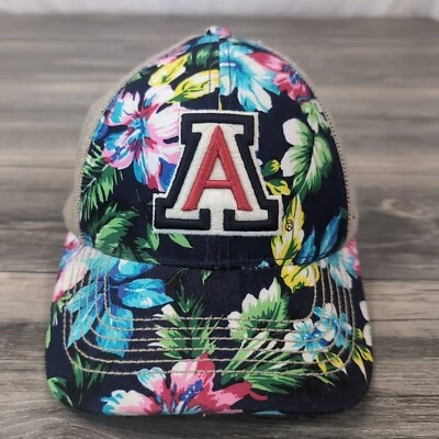 Arizona Wildcats NCAA Mesh Snapback Hat Tropical Floral Pattern Top Of World  - Image 1 of 4