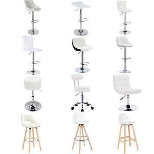 1x Barhocker Bistrohocker Barstuhl Tresenhocker Weiß aus Kunstleder #2185 - Bild 1 von 13