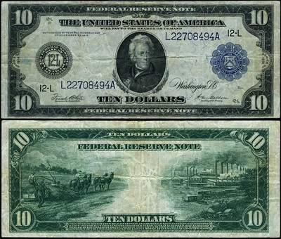 FR. 951 A $10 1914 Federal Reserve Note San Francisco VF - Image 1 of 3