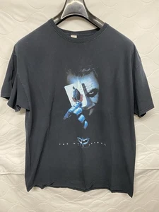 Vintage Batman The Dark Knight Joker Film Promo T-Shirt schwarz Gr. XL - Bild 1 von 7