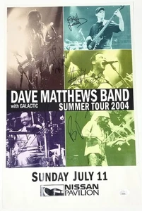 Dave Matthews Band SIGNIERT 2004 Tour Show Poster JSA LOA Dave LeRoi Beauford +2 - Bild 1 von 10