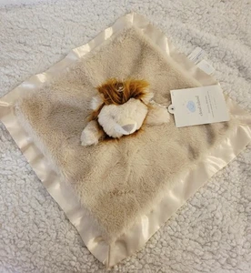 Lion Cloud Island Baby Security Blanket Lovey Brown Tan Soft Plush Satin - Picture 1 of 5