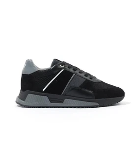 Android Homme Matador Stingray Trainers Mens Black Grey Leather Size UK 11 - Picture 1 of 6