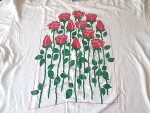 Vintage Frances Meyer Rose Art T-Shirt Gr. XL Einzelnaht Made in USA - Bild 1 von 5